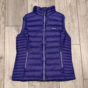 Patagonia Purple Down Insulated Sweater Vest